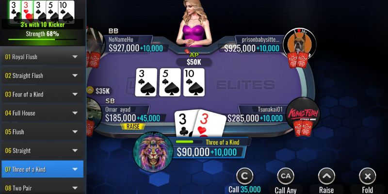 Bí quyết chơi Poker ưu tiên Bluff